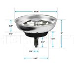 Kitchen Sink Basket Strainer Replacement for Standard Drains - Image 4