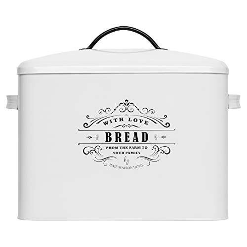 Bread Boxes for Kitchen Counter Holds 2+ Loaves