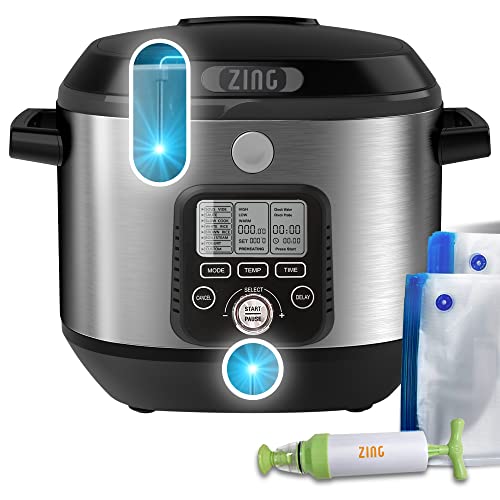 ZingCook 6-Quart 8-in-1 Multi-Cooker Machine