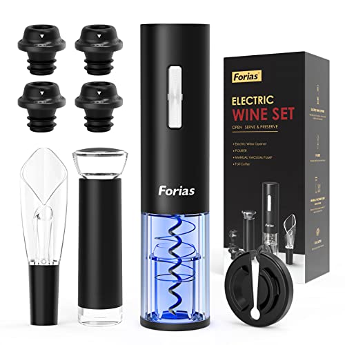 Forias Electric Wine Opener Set Rechargeable Automatic