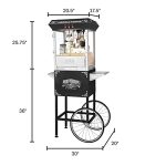 Black Antique Popcorn Popper Machine - Image 2