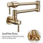 Pot Filler Faucet Brass Wall Mount - Image 3