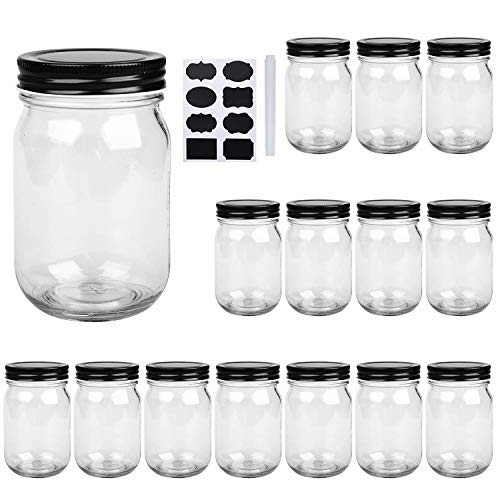 QAPPDA Wide Mouth Ball Mason Jars