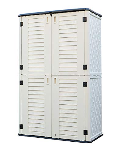 HOMSPARK Vertical Storage Shed Weather Resistance