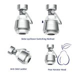 Awelife 3-function Dual Sprayer Kitchen Faucet Aerator - Image 3