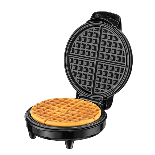 Round Waffle Iron with Anti-overflow Design