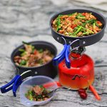 Camping Cookware Stove Carabiner Folding Spork Set - Image 4