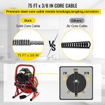 Mophorn 75Ft x 3/8Inch Drain Cleaner Machine - Image 3