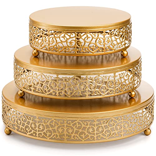 Hedume 3 Pack Cake Stands, Metal Cake Stands
