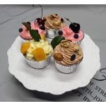 BPFY 10 Inch Round White Ceramic Cake Stand - Image 5