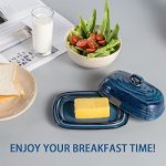 Elegant Porcelain Butter Dish with Handle – Perfect for Countertops & Kitchens - Image 6