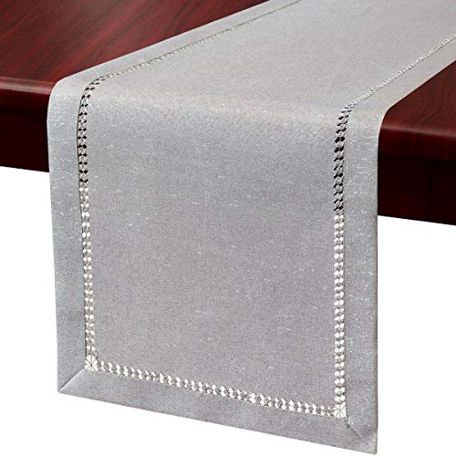 Grelucgo Hand Hemstitched Dining Table Runner Dresser Scarves