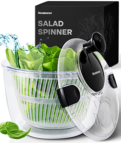 Neatness Large Salad Spinner with Drain, Bowl, and Colander