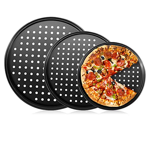 Round Baking Steel Pizza Pan with Holes