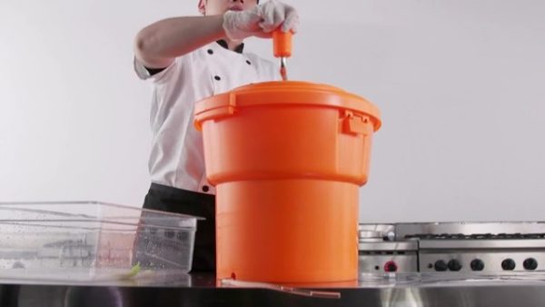 Large Commercial Salad Spinner Jumbo Manual Lettuce Dryer - Image 7