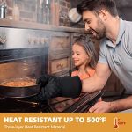 500℉ Heat Resistant Oven Gloves with Kitchen Towels - Image 3