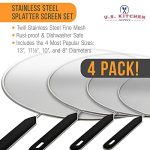 U.S. Kitchen Supply Set of 4 Classic Splatter Screens - Image 3