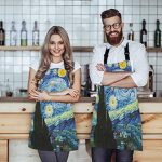WONDERTIFY Van Gogh Classic Arts Starry Night Apron - Image 2