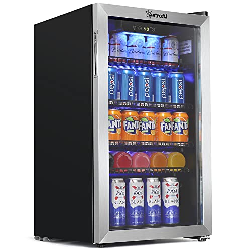 Beverage Refrigerator and Cooler with Temperature Control