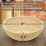 9 Inch Bread Banneton Proofing Basket Round Set - Image 5