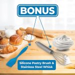 Mini Whisk and Silicone Pastry Brush Egg Separator Tool - Image 7