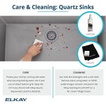 Elkay Quartz Classic Black Single Bowl Dual Mount Bar Sink - Image 11