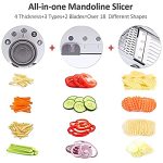 18 Types Adjustable Mandoline Slicer Stainless Steel - Image 2