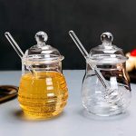 Honey Jar with Dipper and Lid Glass - Image 7