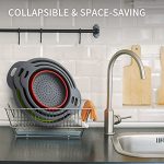 POJORY Silicone Collapsible Strainer for Draining Pasta - Image 5