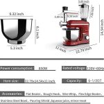 850W Tilt-Head 6.5QT Kitchen Food Mixer - Image 6