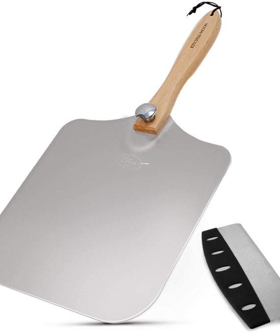 Large Pizza Cutter Peel with Folding Handle