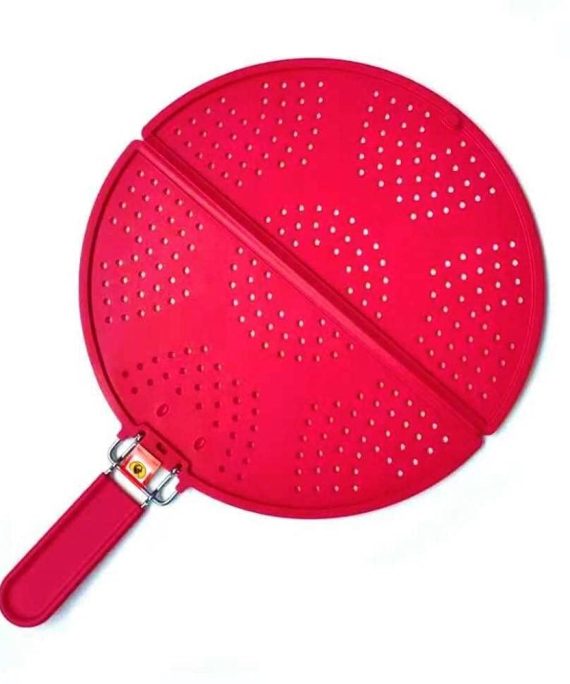 Foldable Splatter Screen Strainer with Folding Handle