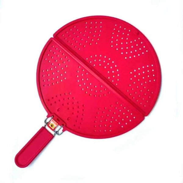 Foldable Splatter Screen Strainer with Folding Handle