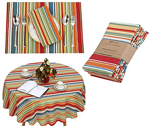 Ruvanti Cloth Napkins 6 Pack 18x18 Inch