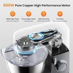 10.6 QT 800W Full Metal Body Tilt-Head Food Mixer - Image 3