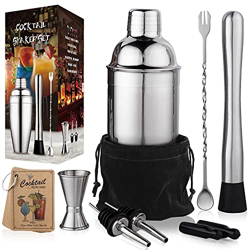 24 oz Cocktail Shaker Set Bartender Kit by Aozita