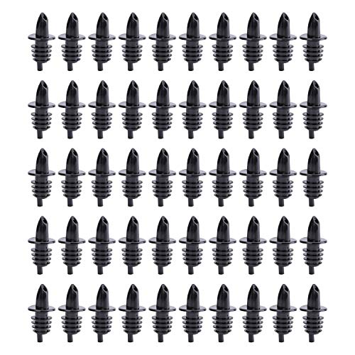 Hedume 50 Pack Bottle Pourers, Free Flow Pourers