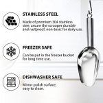 Metal Ice Scoop 2.4 Ounces, Popcorn Scoop - Image 3