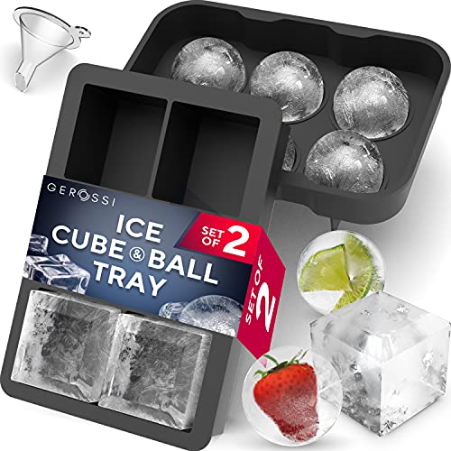 Food Grade Silicone Ice Ball Maker Mold with Lids