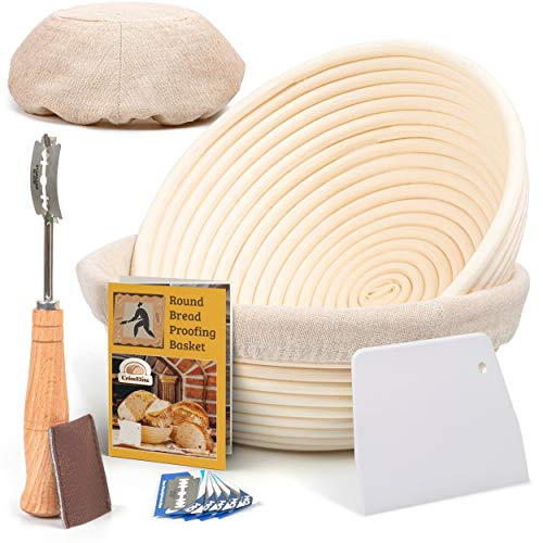 9 Inch Bread Banneton Proofing Basket Round