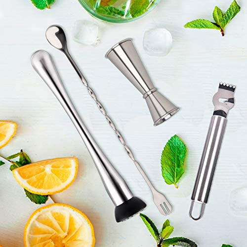 Mixing Spoon Double Cocktail Jigger Cocktail Ice Muddler