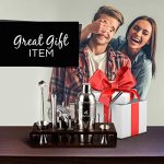 17-Pieces Tool Set with Bamboo Stand Bartender Kit - Image 5