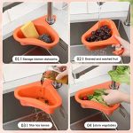 4 Pack Kitchen Sink Drain Basket Swan Drain Rack - Image 4