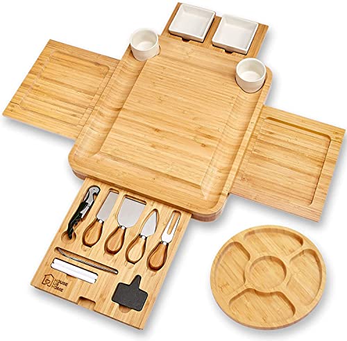 Cheese Board 2 Ceramic Bowls 2 Serving Plates.