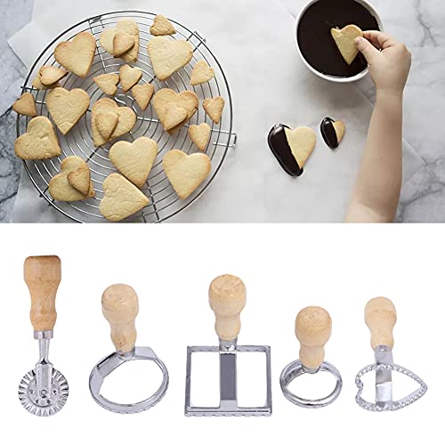 Ravioli Stamp Cutter with Pasta Cutter Roller Wheel