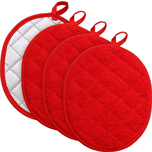 4 Pieces Cotton Quilted Terry Oven Set Heat Resistant