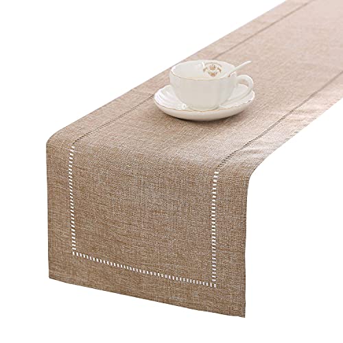 Linen Table Runner Farmhouse Style Tabletop