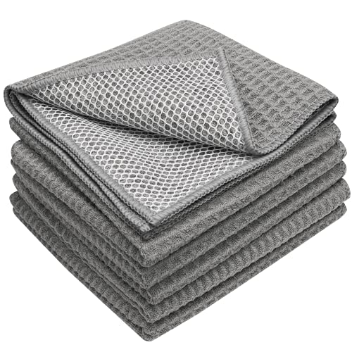 Honeycomb Microfiber Dish Cloths for Washing Dishes