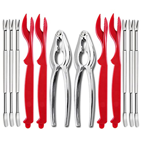 12Pcs Crab Crackers and Tools/Lobster Nut Crackers and Picks