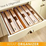 KAKU 3-Grids Wrap Dispenser Sturdy Bamboo Wood Roll - Image 6